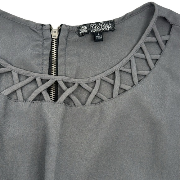 Bebop Large Body 100% Polyester Grey Dress - Picture 5 of 9